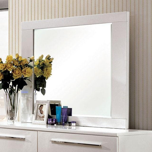 CLEMENTINE Glossy White Mirror - Casa Morelos / Coahuila Furniture (Oklahoma City, OK)