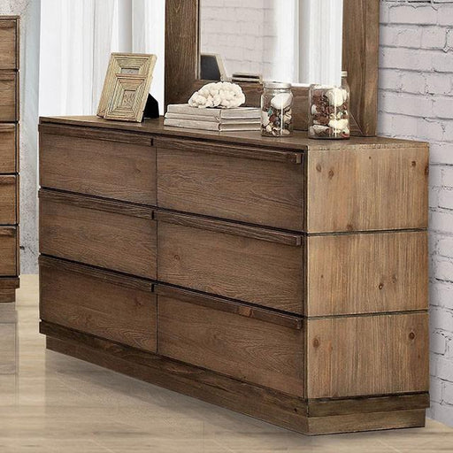 COIMBRA Rustic Natural Tone Dresser - Casa Morelos / Coahuila Furniture (Oklahoma City, OK)