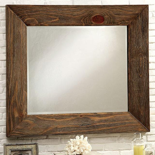 COIMBRA Rustic Natural Tone Mirror - Casa Morelos / Coahuila Furniture (Oklahoma City, OK)
