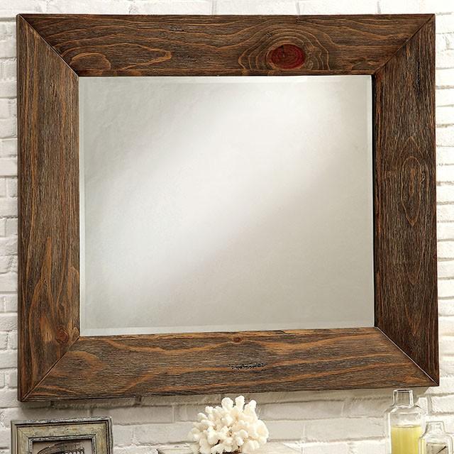 COIMBRA Rustic Natural Tone Mirror - Casa Morelos / Coahuila Furniture (Oklahoma City, OK)