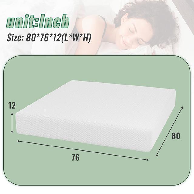 Coreopsis 12" E.King Memory Foam Wave Comfort - Casa Morelos / Coahuila Furniture (Oklahoma City, OK)