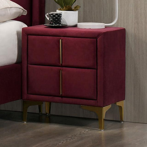 FLORIZEL Night Stand, Red - Casa Morelos / Coahuila Furniture (Oklahoma City, OK)