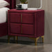 FLORIZEL Night Stand, Red - Casa Morelos / Coahuila Furniture (Oklahoma City, OK)