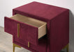 FLORIZEL Night Stand, Red - Casa Morelos / Coahuila Furniture (Oklahoma City, OK)