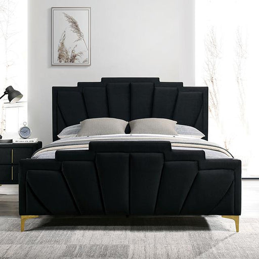 Florizel Bed Black & Red - Casa Morelos / Coahuila Furniture (Oklahoma City, OK)