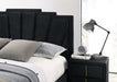 FLORIZEL Cal.King, E.King & Queen Bed, Black & Red - Casa Morelos / Coahuila Furniture (Oklahoma City, OK)