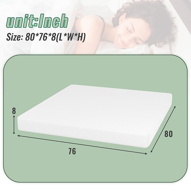 Coreopsis 8" E.King Memory Foam Wave Comfort - Casa Morelos / Coahuila Furniture (Oklahoma City, OK)