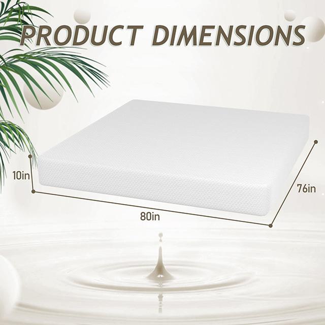 Forsythia 10" E.King Green Tea Gel Memory Foam - Casa Morelos / Coahuila Furniture (Oklahoma City, OK)