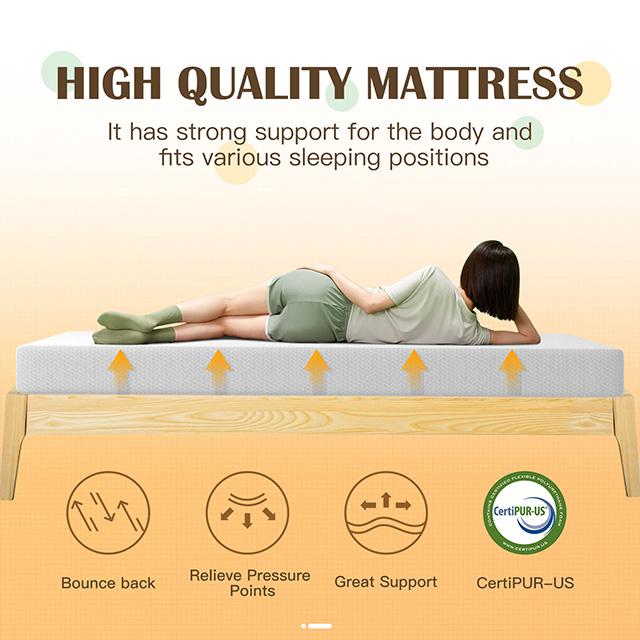 Forsythia 8" Twin Green Tea Gel Memory Foam - Casa Morelos / Coahuila Furniture (Oklahoma City, OK)