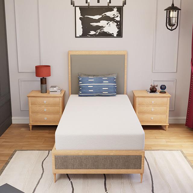 Forsythia 8" Twin Green Tea Gel Memory Foam - Casa Morelos / Coahuila Furniture (Oklahoma City, OK)