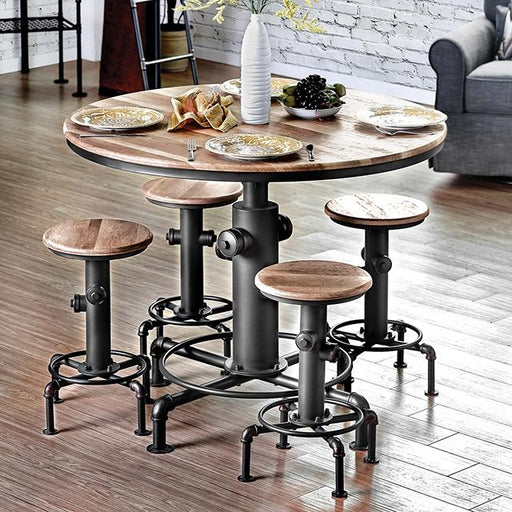 Foskey 5 Pc Counter Ht Table Set - Casa Morelos / Coahuila Furniture (Oklahoma City, OK)