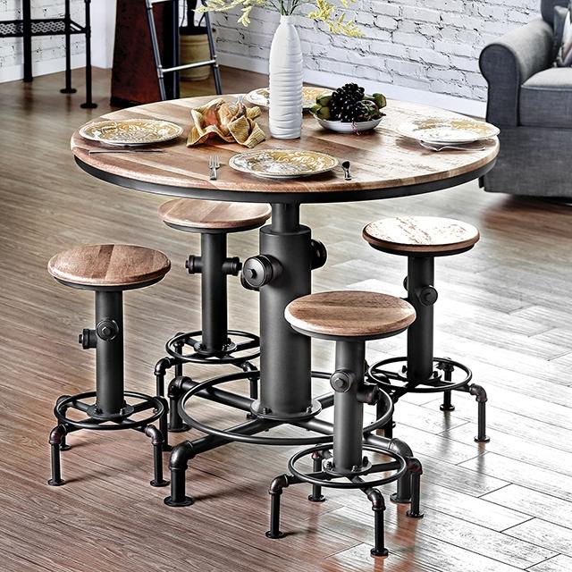 Foskey 5 Pc Counter Ht Table Set - Casa Morelos / Coahuila Furniture (Oklahoma City, OK)
