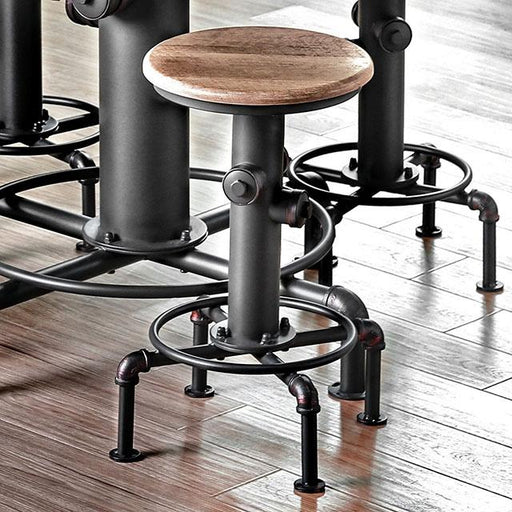 Foskey Antique Black Counter Ht. Chair (2/CTN) - Casa Morelos / Coahuila Furniture (Oklahoma City, OK)