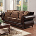 Franklin Dark Brown/Tan Sofa, Dark Brown - Casa Morelos / Coahuila Furniture (Oklahoma City, OK)