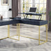 FREIBURG Corner Desk, Antique Blue - Casa Morelos / Coahuila Furniture (Oklahoma City, OK)
