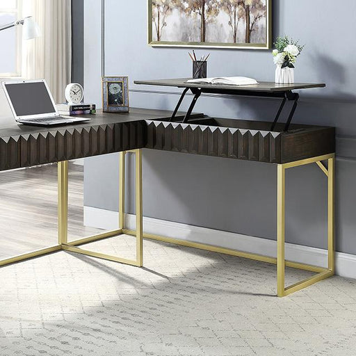 FREIBURG Corner Desk, Walnut - Casa Morelos / Coahuila Furniture (Oklahoma City, OK)