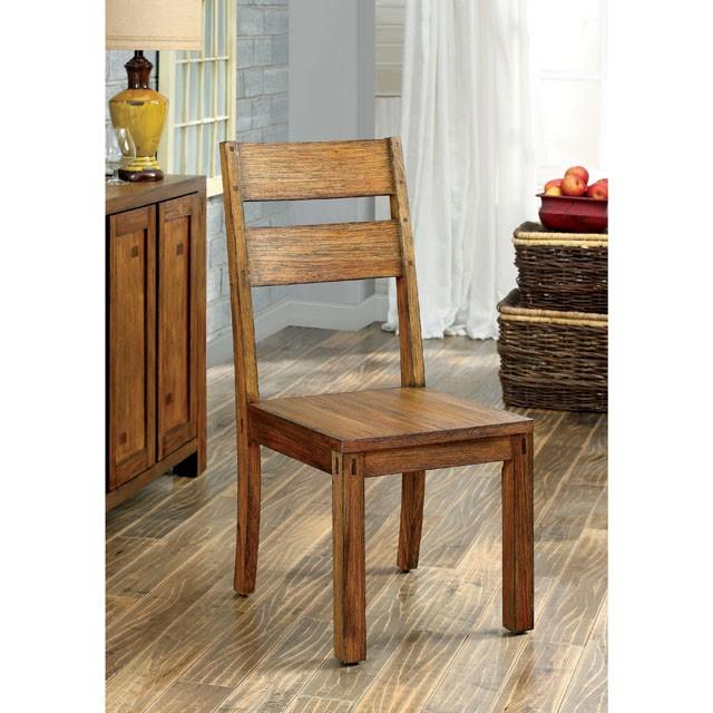 FRONTIER Dark Oak Side Chair (2/CTN) - Casa Morelos / Coahuila Furniture (Oklahoma City, OK)