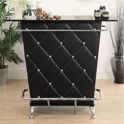Fuero Black/Chrome Bar Table (K/D) - Casa Morelos / Coahuila Furniture (Oklahoma City, OK)