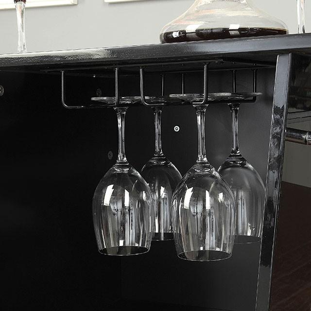 Fuero Black/Chrome Bar Table (K/D) - Casa Morelos / Coahuila Furniture (Oklahoma City, OK)