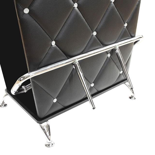 Fuero Black/Chrome Bar Table (K/D) - Casa Morelos / Coahuila Furniture (Oklahoma City, OK)