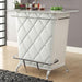 Fuero White/Chrome Bar Table (K/D) - Casa Morelos / Coahuila Furniture (Oklahoma City, OK)