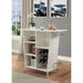 Fuero White/Chrome Bar Table (K/D) - Casa Morelos / Coahuila Furniture (Oklahoma City, OK)