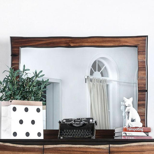 Fulton Dark Oak/Dark Walnut Mirror - Casa Morelos / Coahuila Furniture (Oklahoma City, OK)