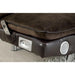 GALLAGHER Dark Brown/Chrome Futon Sofa w/ Bluetooth Speaker, Brown - Casa Morelos / Coahuila Furniture (Oklahoma City, OK)