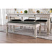 Georgia Antique White/Gray Bench - Casa Morelos / Coahuila Furniture (Oklahoma City, OK)