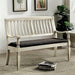 Georgia Antique White/Gray Love Seat Bench - Casa Morelos / Coahuila Furniture (Oklahoma City, OK)