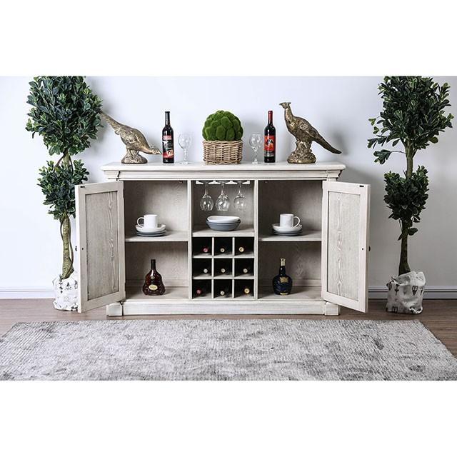 Georgia Antique White/Gray Server - Casa Morelos / Coahuila Furniture (Oklahoma City, OK)