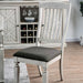 Georgia Antique White/Gray Side Chair (2/CTN) - Casa Morelos / Coahuila Furniture (Oklahoma City, OK)