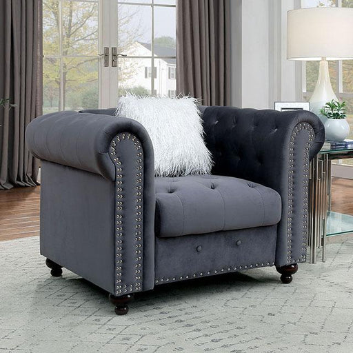 GIACOMO Chair, Gray - Casa Morelos / Coahuila Furniture (Oklahoma City, OK)
