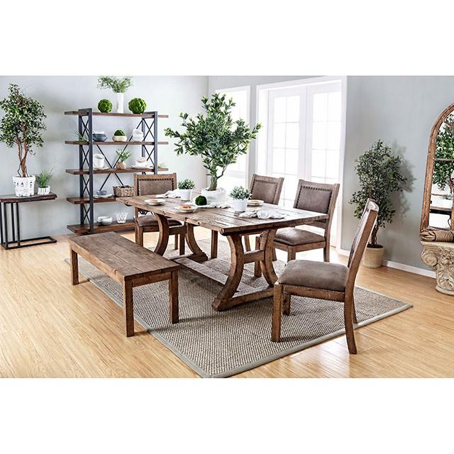 GIANNA Rustic Pine Wooden Bench - Casa Morelos / Coahuila Furniture (Oklahoma City, OK)