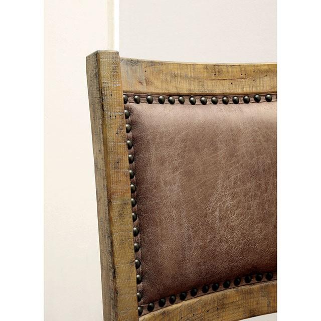 GIANNA Rustic Pine/Brown Side Chair (2/CTN) - Casa Morelos / Coahuila Furniture (Oklahoma City, OK)