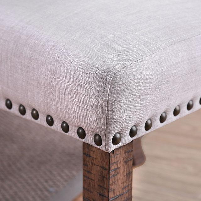 Gianna Rustic Pine/Ivory Side Chair (2/CTN) - Casa Morelos / Coahuila Furniture (Oklahoma City, OK)