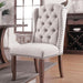Gianna Rustic Pine/Ivory Wingback Chair (2/CTN) - Casa Morelos / Coahuila Furniture (Oklahoma City, OK)