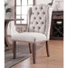 Gianna Rustic Pine/Ivory Wingback Chair (2/CTN) - Casa Morelos / Coahuila Furniture (Oklahoma City, OK)