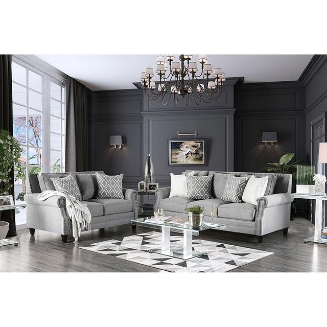 Giovanni Gray Love Seat - Casa Morelos / Coahuila Furniture (Oklahoma City, OK)