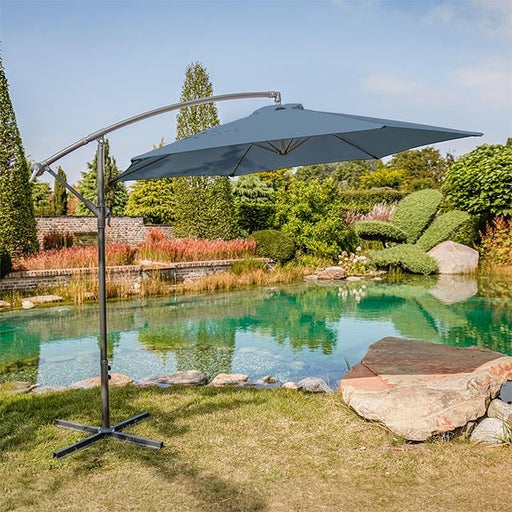 Glam Cantilever Umbrella w/ LED - Casa Morelos / Coahuila Furniture (Oklahoma City, OK)