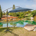 Glam Cantilever Umbrella w/ LED - Casa Morelos / Coahuila Furniture (Oklahoma City, OK)