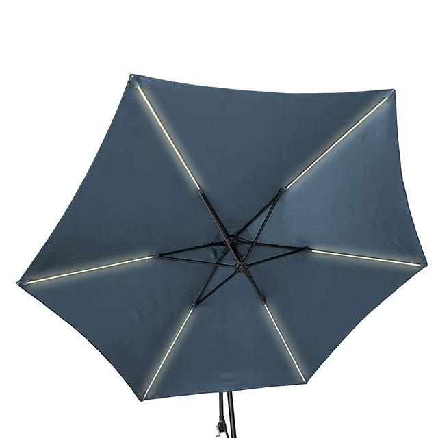 Glam Cantilever Umbrella w/ LED - Casa Morelos / Coahuila Furniture (Oklahoma City, OK)