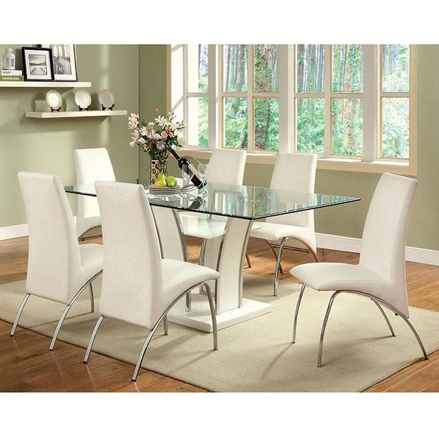 Glenview White Side Chair - Casa Morelos / Coahuila Furniture (Oklahoma City, OK)