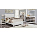 Golva E.King & Queen Bed White & Silver - Casa Morelos / Coahuila Furniture (Oklahoma City, OK)