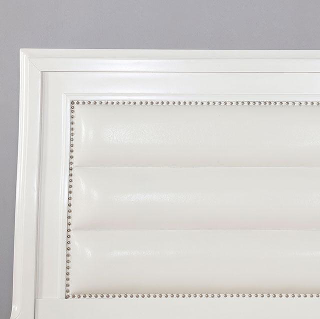 Golva E.King & Queen Bed White & Silver - Casa Morelos / Coahuila Furniture (Oklahoma City, OK)