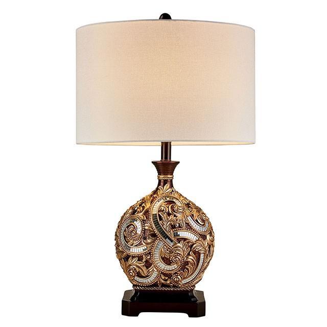 Guadalupe Gold/Brown 29.5"H Golden Brown Table Lamp - Casa Morelos / Coahuila Furniture (Oklahoma City, OK)