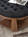 GUIS Round Coffee Table, Dark Gray - Casa Morelos / Coahuila Furniture (Oklahoma City, OK)