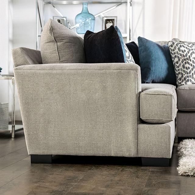 GUNNERSBURY Sectional, Gray - Casa Morelos / Coahuila Furniture (Oklahoma City, OK)