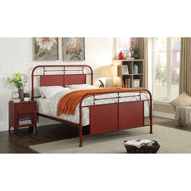 Haldus Cal.King, E.King, & Twin Bed White, Ivory, & Red - Casa Morelos / Coahuila Furniture (Oklahoma City, OK)
