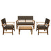 Hana 4 Pc. Patio Set - Casa Morelos / Coahuila Furniture (Oklahoma City, OK)
